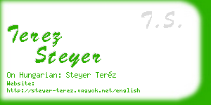 terez steyer business card